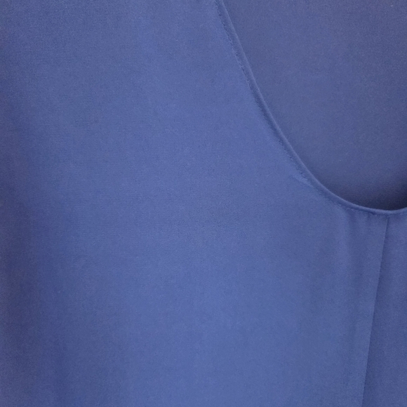⭐️J. Crew Blue Sleeveless Sheer Blouse Size 2 - Picture 3 of 5